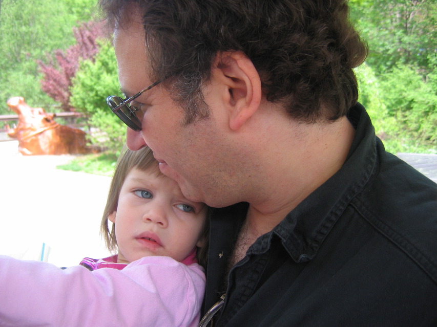 Larry, Ayla at Omaha zoo