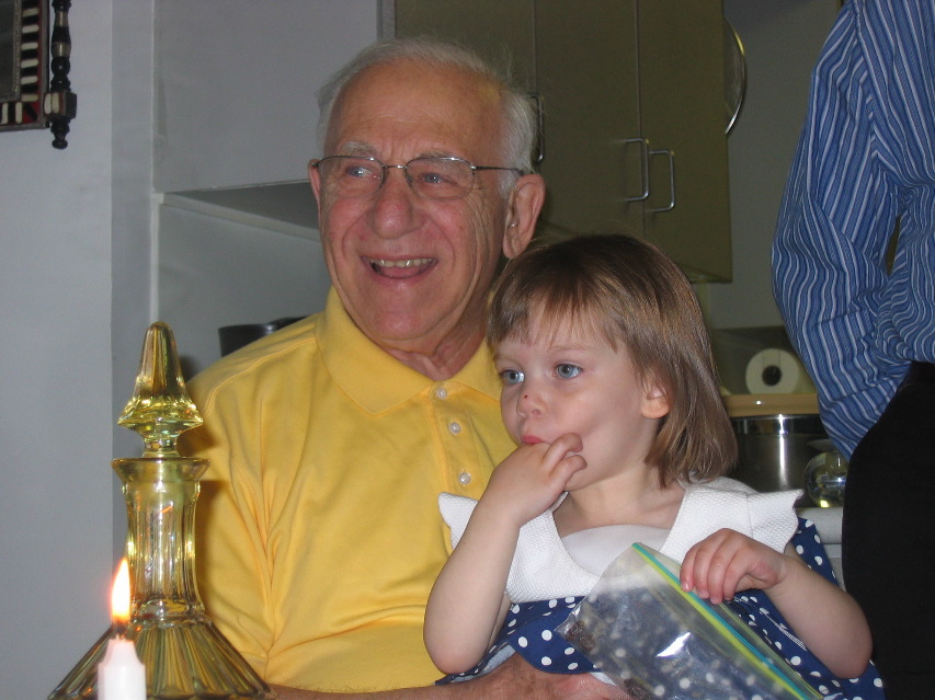 ayla and grandpa norman, shabbat