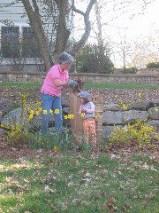 spring cleanup with Grandma!